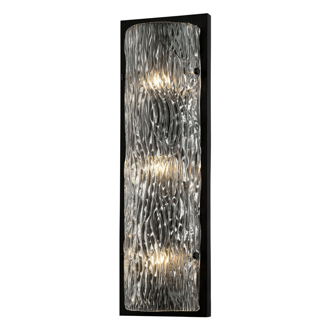 Morgan Three Light Wall Sconce in Black - available from The Lighting Shoppe, trusted by Canadian homeowners