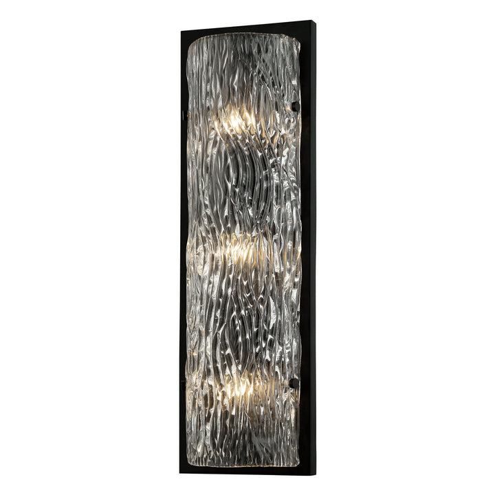 Morgan Three Light Wall Sconce in Black - available from The Lighting Shoppe, trusted by Canadian homeowners