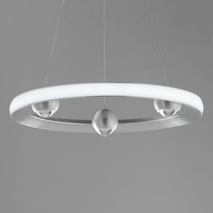 ET2 - E23511-AL - LED Pendant - Nodes - Brushed Aluminum