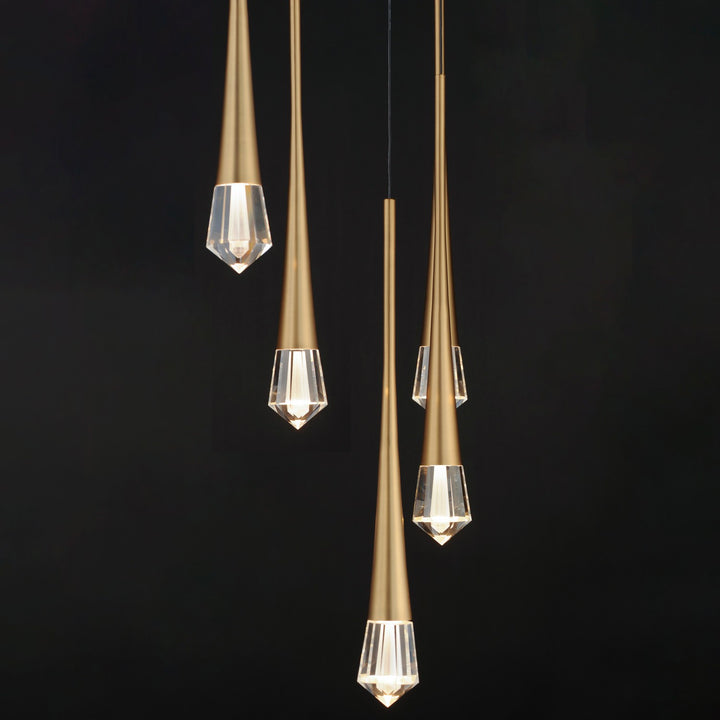 ET2 - E24225-122GLD - LED Pendant - Pierce - Gold
