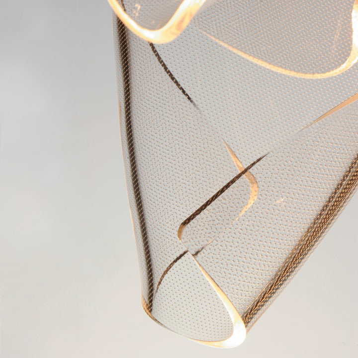 ET2 - E24877-133BGM - LED Pendant - Rinkle - Brushed Gunmetal