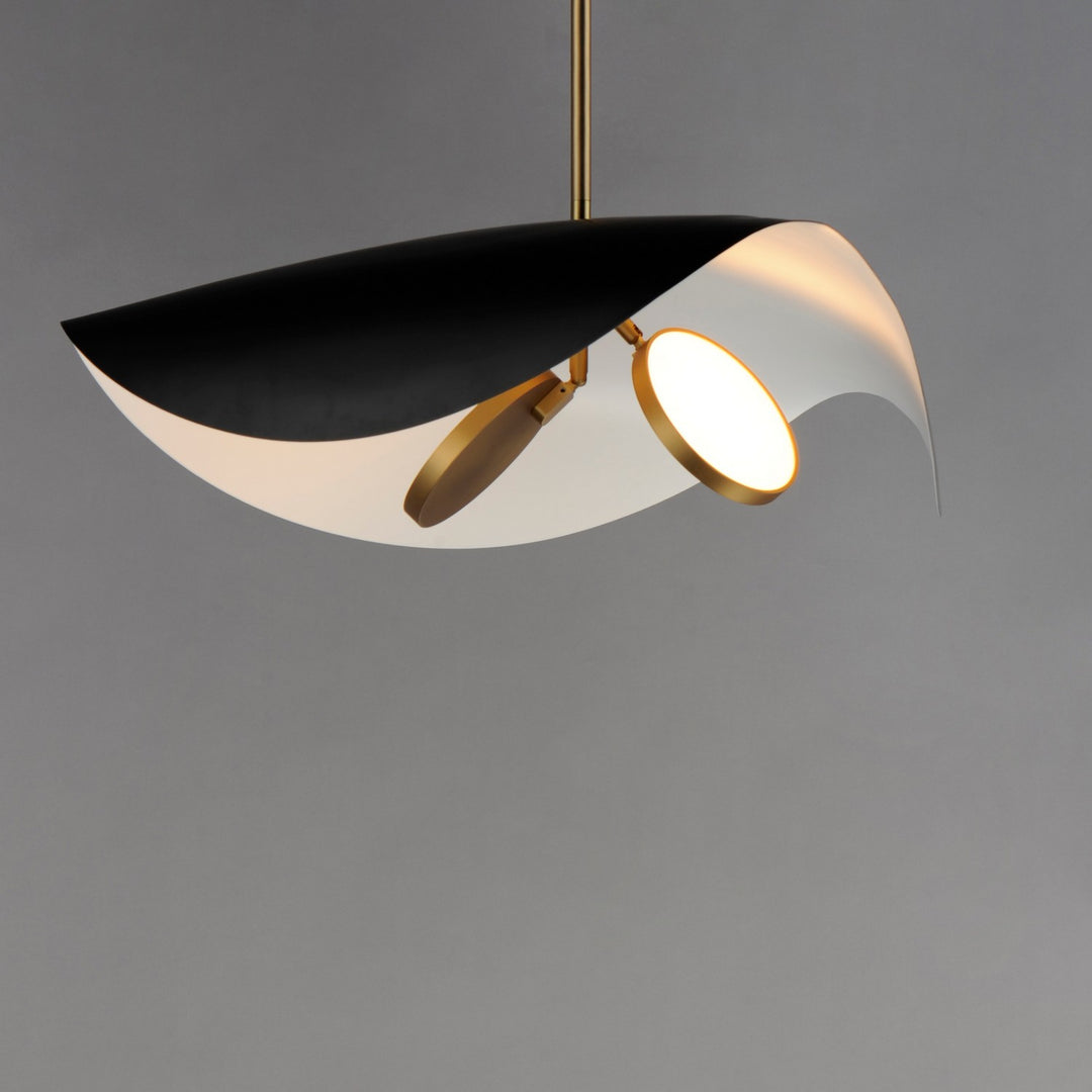 ET2 - E24966-WTBKGLD - LED Pendant - Carmen - Black / Gold