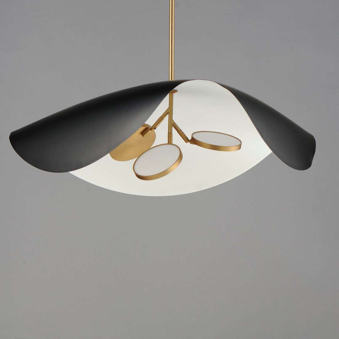ET2 - E24968-WTBKGLD - LED Pendant - Carmen - Black / Gold