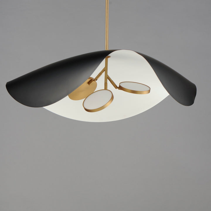 ET2 - E24968-WTBKGLD - LED Pendant - Carmen - Black / Gold