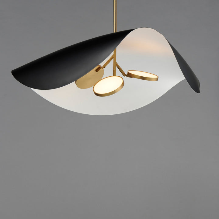 ET2 - E24968-WTBKGLD - LED Pendant - Carmen - Black / Gold