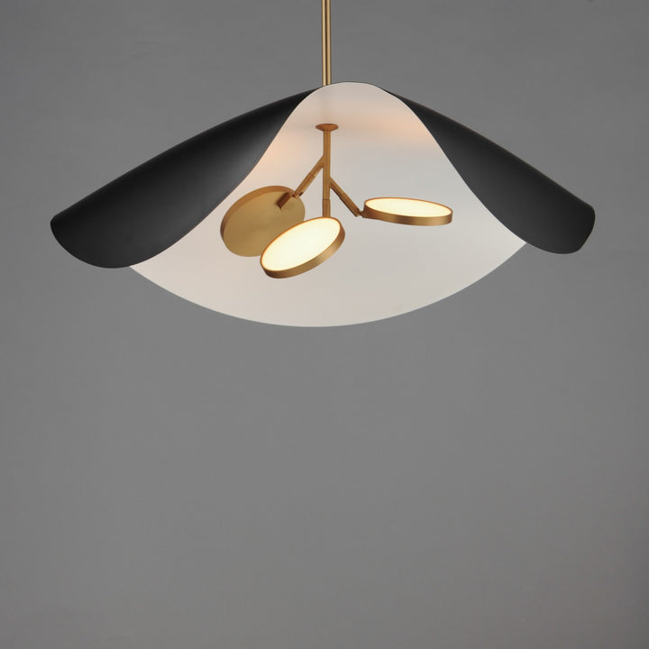 ET2 - E24968-WTBKGLD - LED Pendant - Carmen - Black / Gold