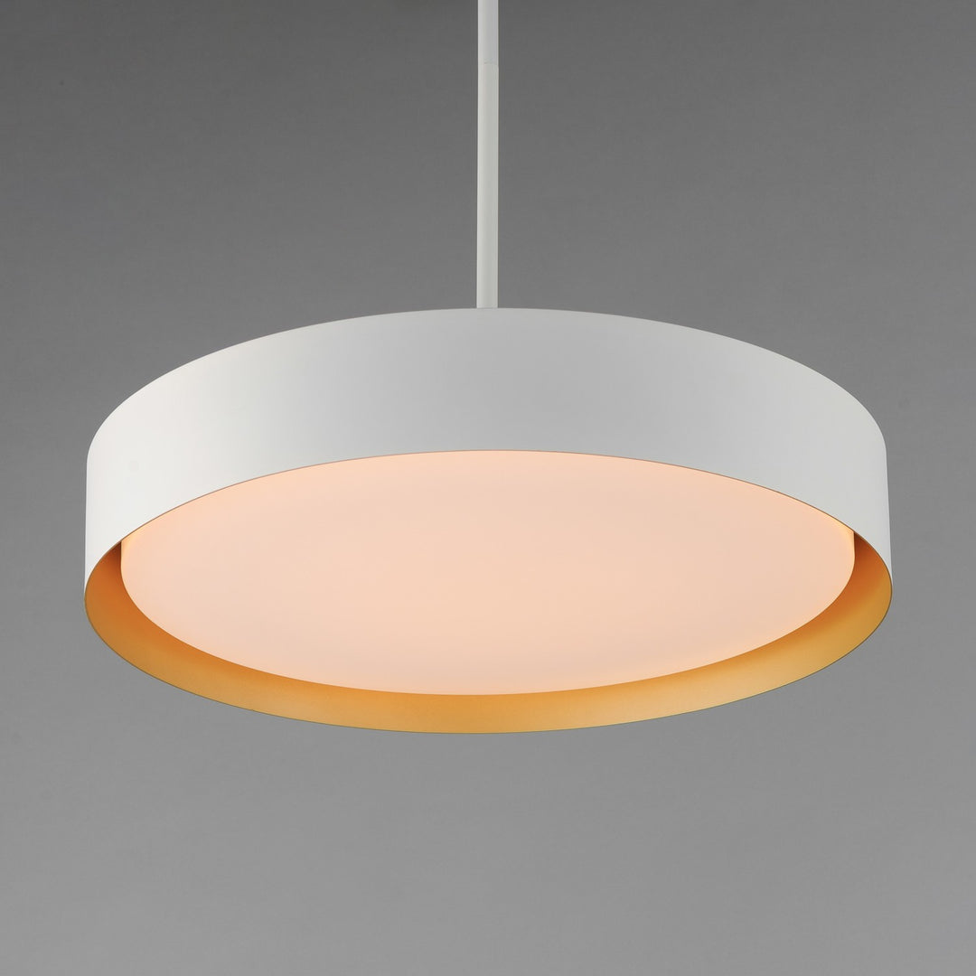 ET2 - E51015-WTGLD - LED Pendant - Echo - White/Gold