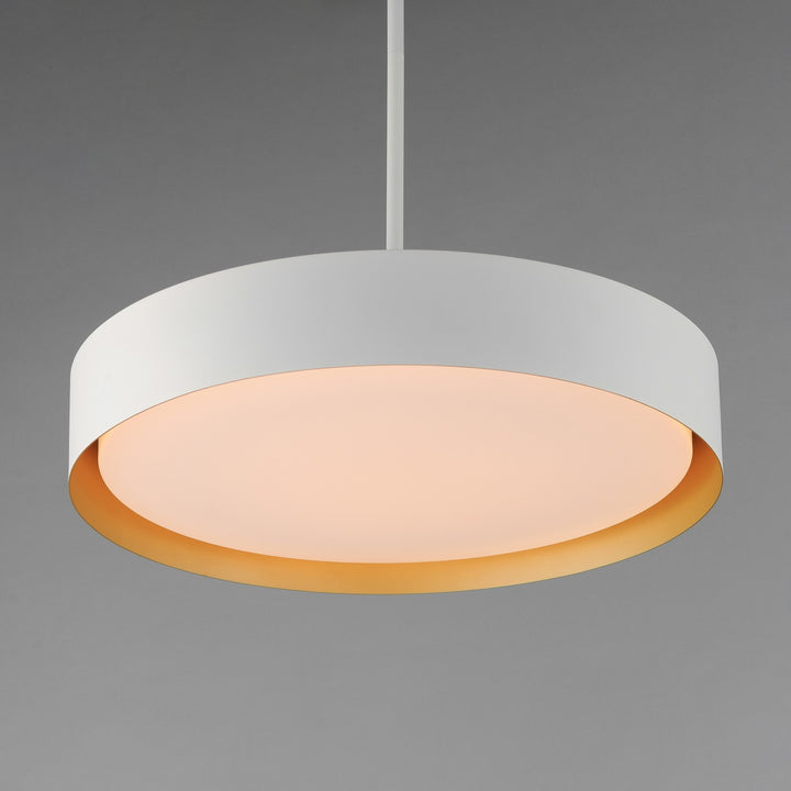 ET2 - E51015-WTGLD - LED Pendant - Echo - White/Gold