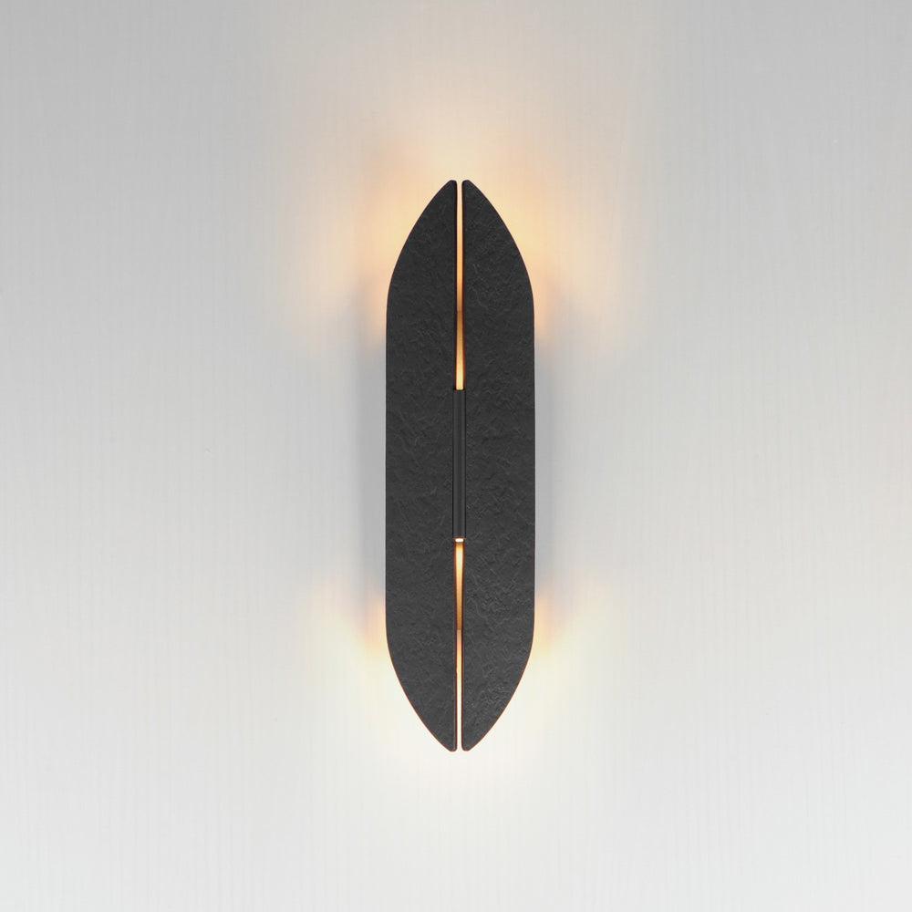ET2 - E30144-BKAB - LED Outdoor Wall Sconce - Tectonic - Black / Antique Brass