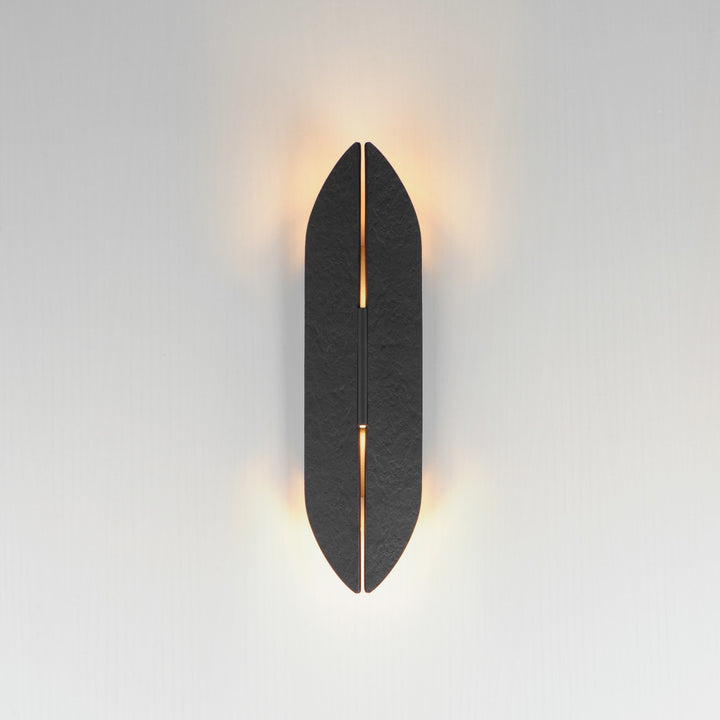 ET2 - E30144-BKAB - LED Outdoor Wall Sconce - Tectonic - Black / Antique Brass