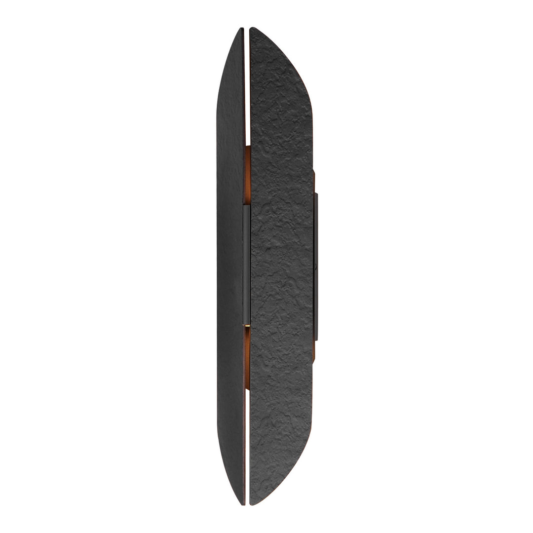 ET2 - E30146-BKAB - LED Outdoor Wall Sconce - Tectonic - Black / Antique Brass