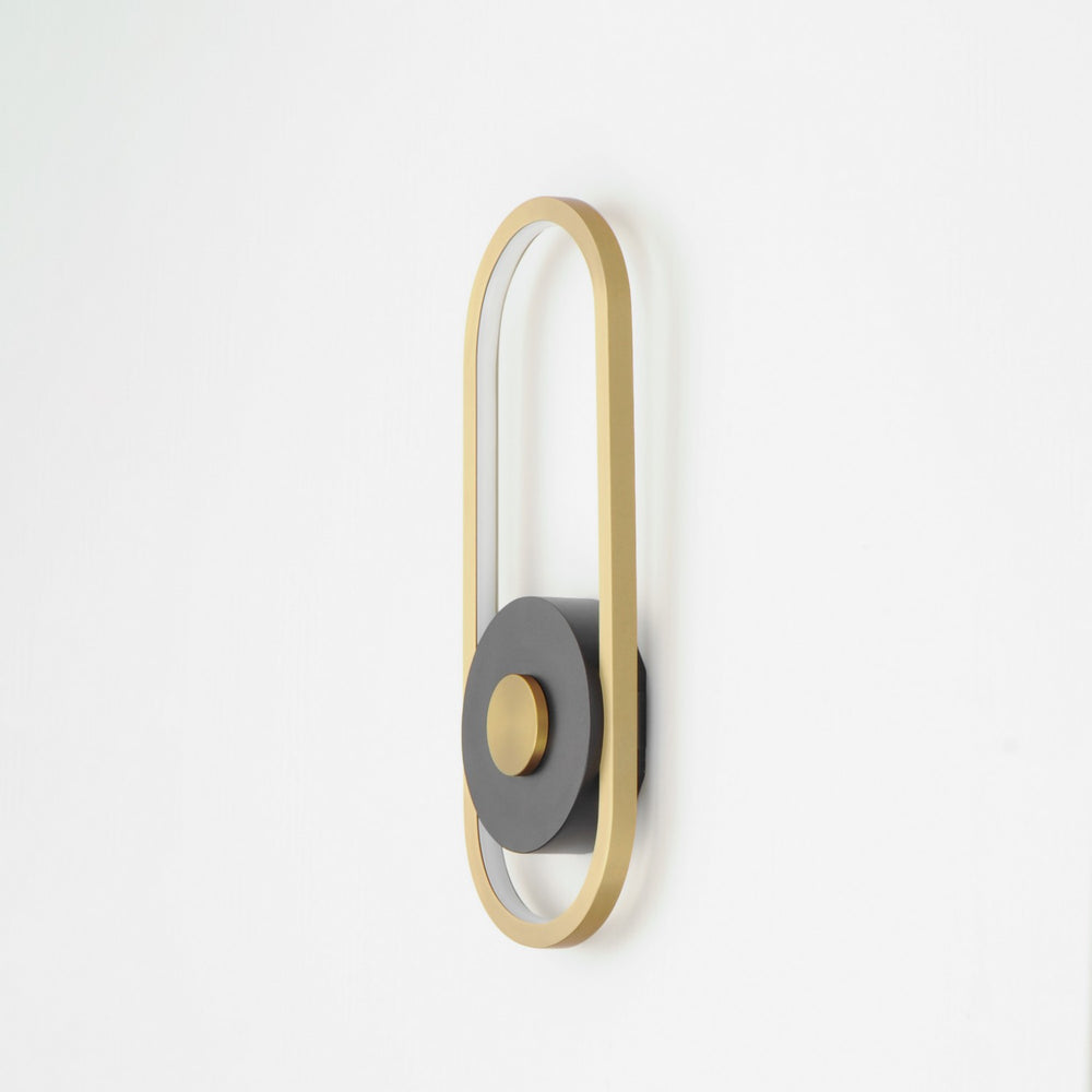 ET2 - E42104-BKGLD - LED Outdoor Wall Sconce - Gravity - Black / Gold