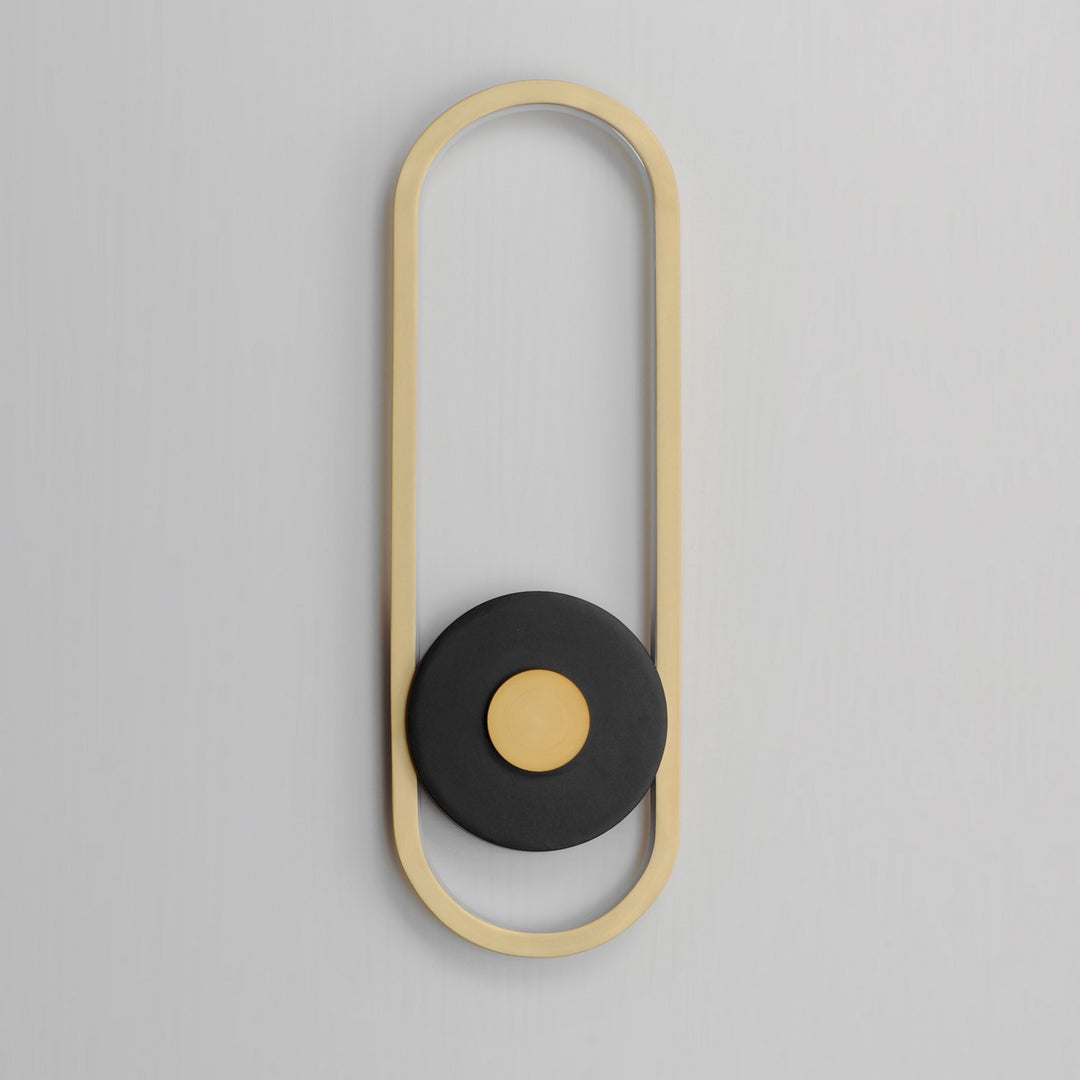 ET2 - E42106-BKGLD - LED Outdoor Wall Sconce - Gravity - Black / Gold