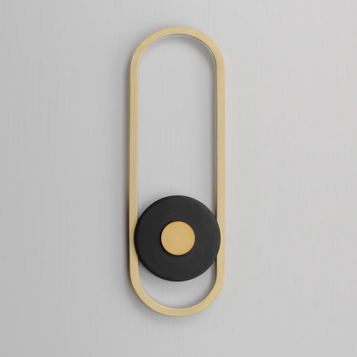 ET2 - E42106-BKGLD - LED Outdoor Wall Sconce - Gravity - Black / Gold