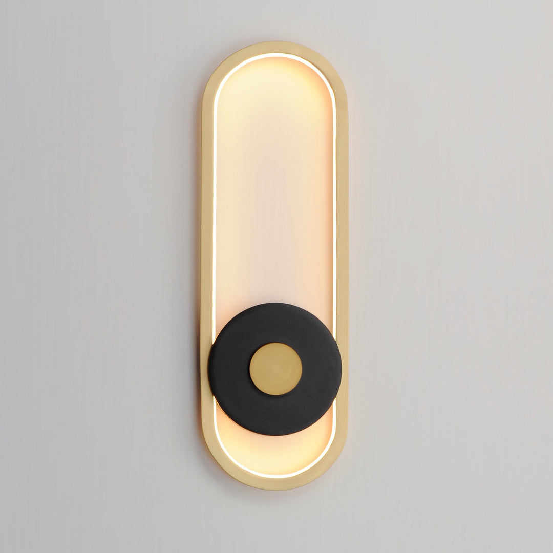 ET2 - E42106-BKGLD - LED Outdoor Wall Sconce - Gravity - Black / Gold