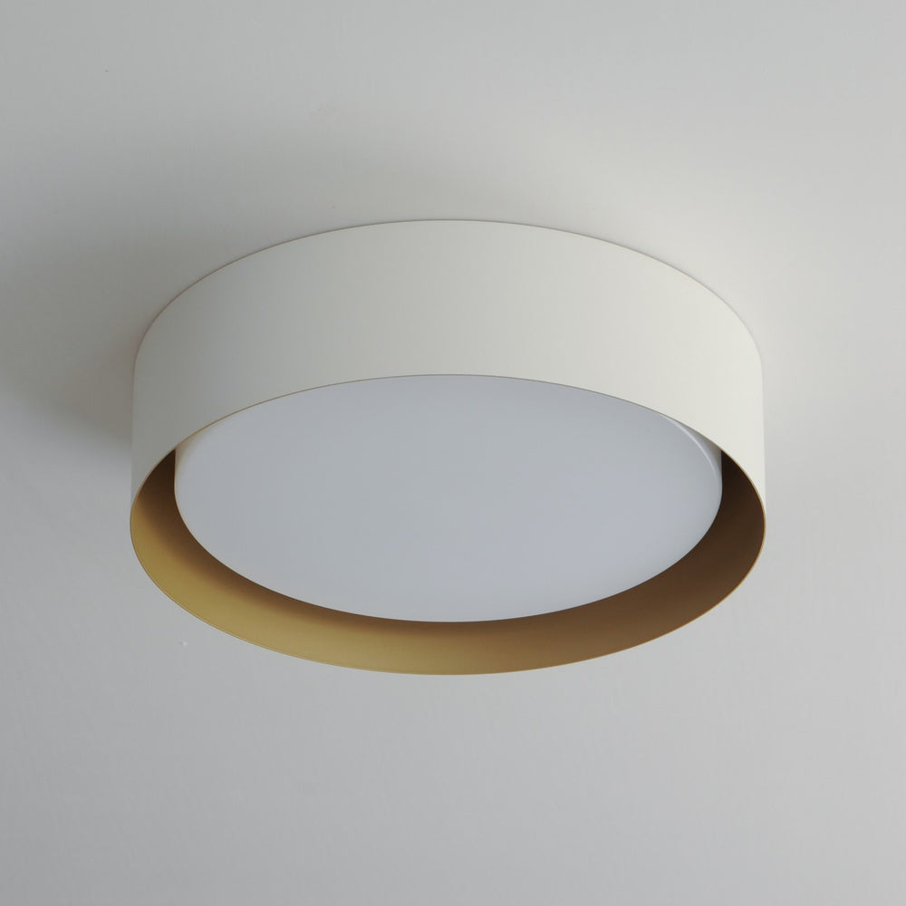 ET2 - E51012-WTGLD - LED Flush Mount - Echo - White/Gold