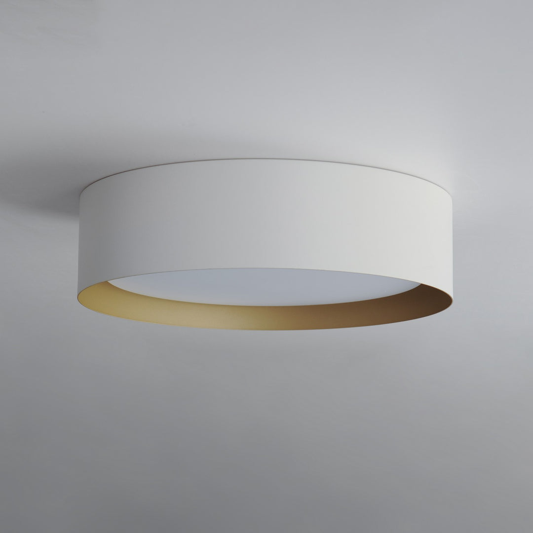 ET2 - E51012-WTGLD - LED Flush Mount - Echo - White/Gold