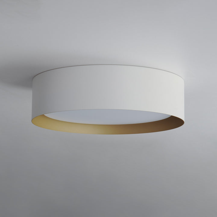 ET2 - E51012-WTGLD - LED Flush Mount - Echo - White/Gold