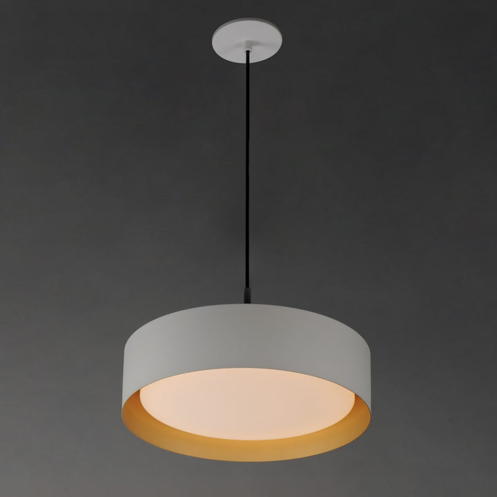 ET2 - E51013-WTGLD - LED Pendant - Echo - White/Gold