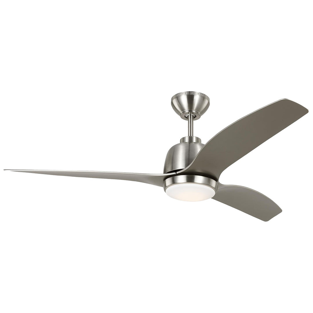 Avila 54"Ceiling Fan in Brushed Steel - available from The Lighting Shoppe, trusted by Canadian homeowners