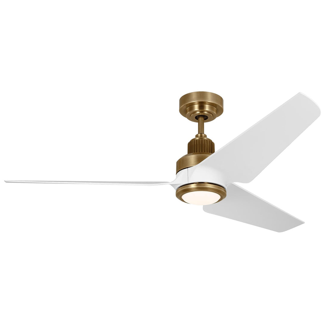 Ruhlmann 52"Ceiling Fan in Hand Rubbed Antique Brass - available from The Lighting Shoppe, trusted by Canadian homeowners