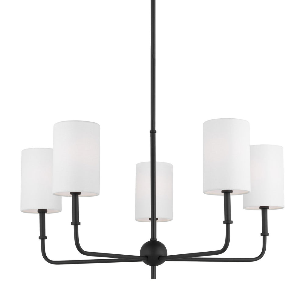 Visual Comfort Studio Canada - 3109305-112 - Five Light Chandelier - Foxdale - Midnight Black