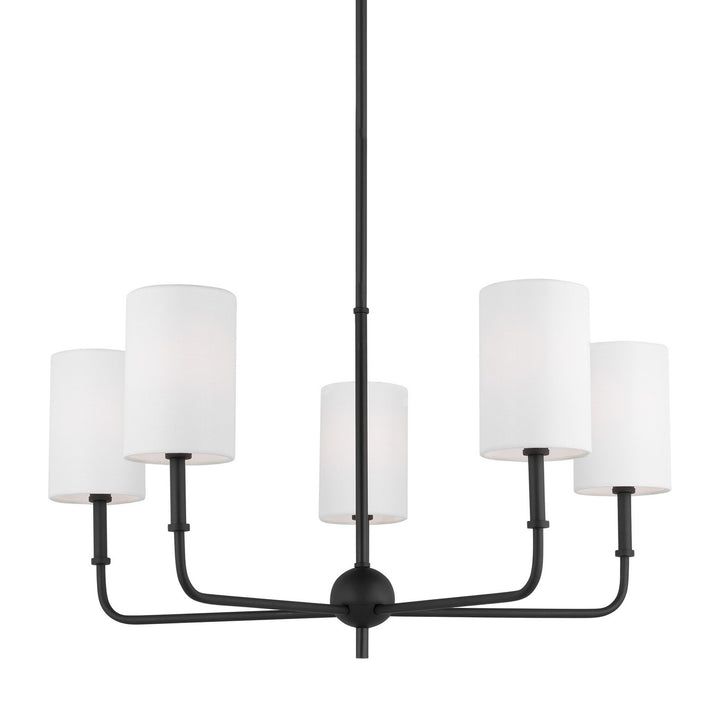 Visual Comfort Studio Canada - 3109305-112 - Five Light Chandelier - Foxdale - Midnight Black
