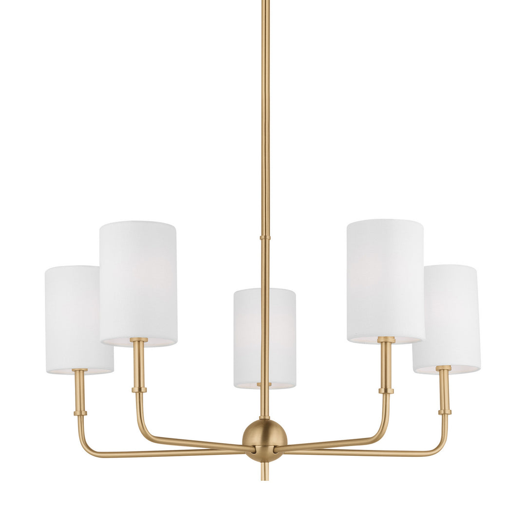 Visual Comfort Studio Canada - 3109305-848 - Five Light Chandelier - Foxdale - Satin Brass