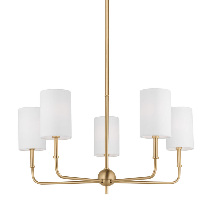 Visual Comfort Studio Canada - 3109305-848 - Five Light Chandelier - Foxdale - Satin Brass