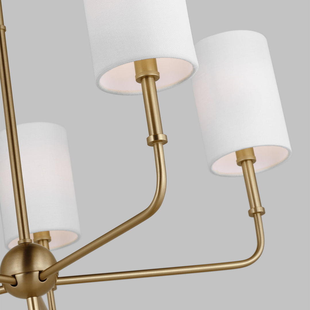 Visual Comfort Studio Canada - 3109305-848 - Five Light Chandelier - Foxdale - Satin Brass