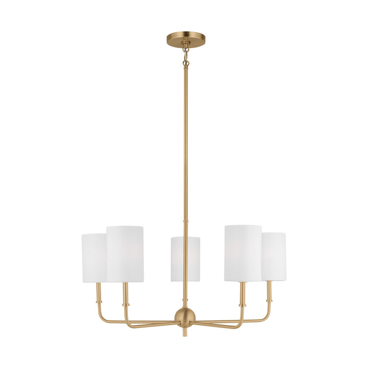 Visual Comfort Studio Canada - 3109305-848 - Five Light Chandelier - Foxdale - Satin Brass