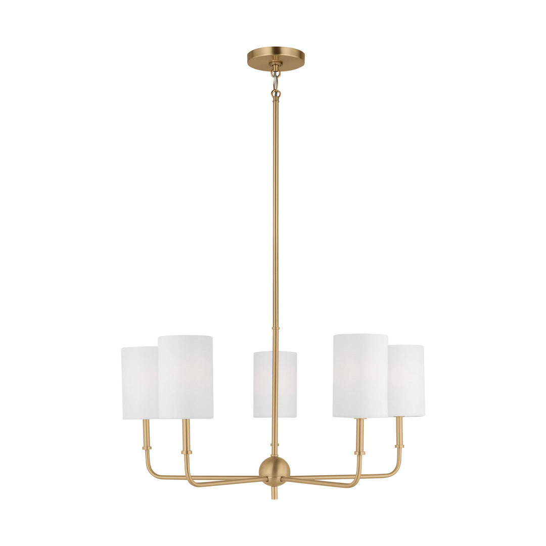 Foxdale LED Chandelier in Satin Brass - available from The Lighting Shoppe, trusted by Canadian homeowners