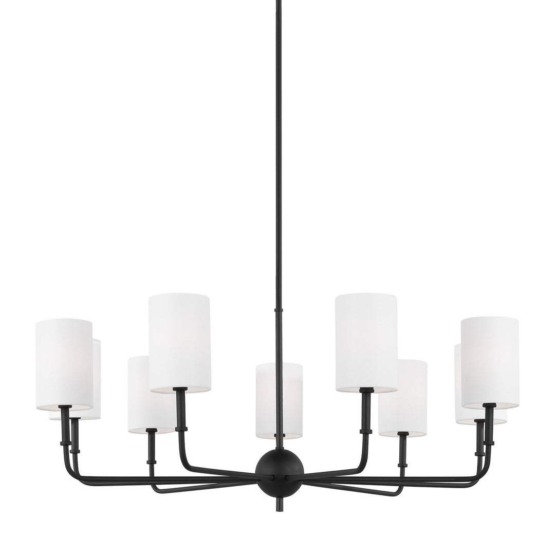 Visual Comfort Studio Canada - 3109309-112 - Nine Light Chandelier - Foxdale - Midnight Black