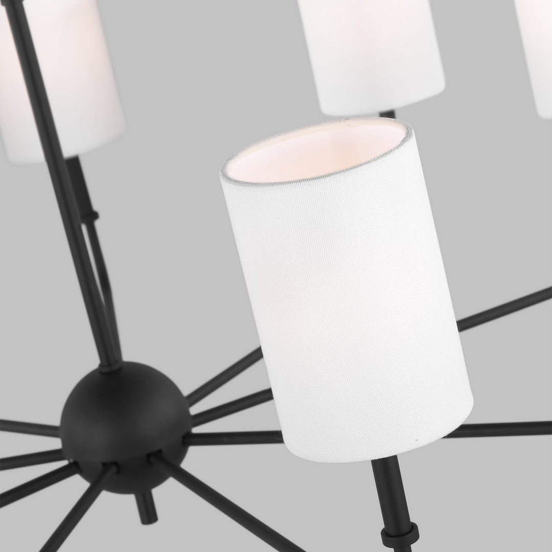 Visual Comfort Studio Canada - 3109309-112 - Nine Light Chandelier - Foxdale - Midnight Black
