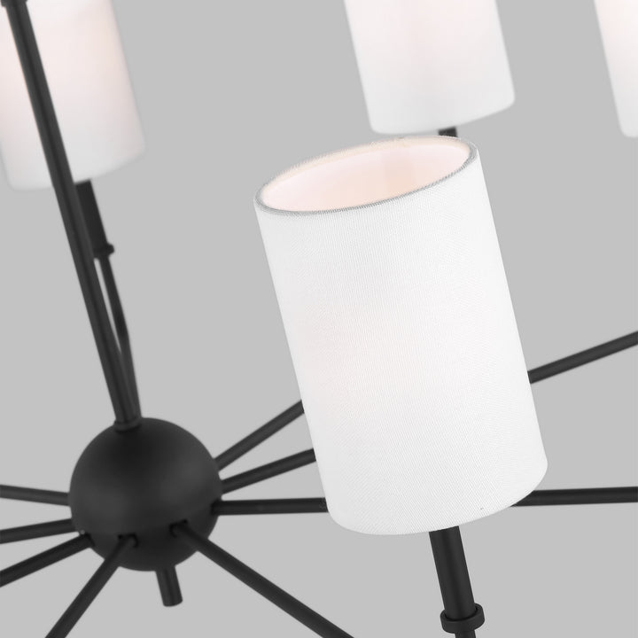 Visual Comfort Studio Canada - 3109309-112 - Nine Light Chandelier - Foxdale - Midnight Black