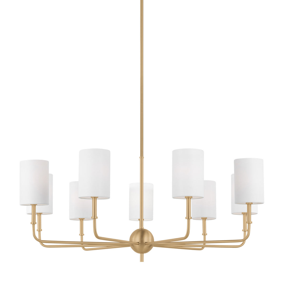 Visual Comfort Studio Canada - 3109309-848 - Nine Light Chandelier - Foxdale - Satin Brass