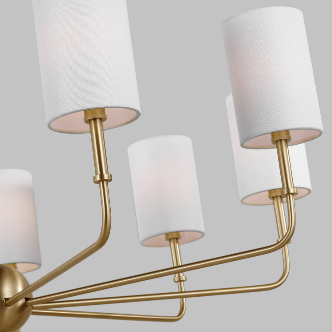 Visual Comfort Studio Canada - 3109309-848 - Nine Light Chandelier - Foxdale - Satin Brass