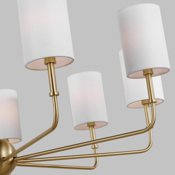 Visual Comfort Studio Canada - 3109309-848 - Nine Light Chandelier - Foxdale - Satin Brass