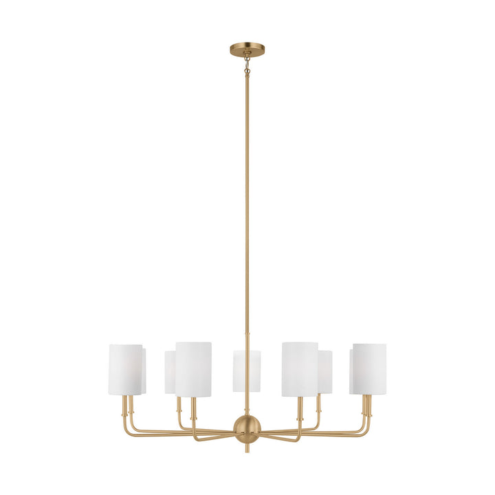 Visual Comfort Studio Canada - 3109309-848 - Nine Light Chandelier - Foxdale - Satin Brass