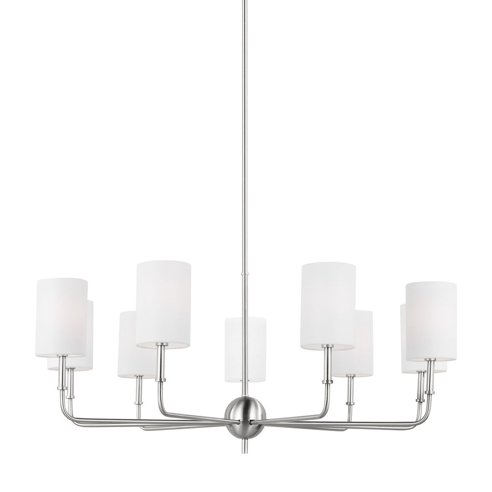 Visual Comfort Studio Canada - 3109309-962 - Nine Light Chandelier - Foxdale - Brushed Nickel
