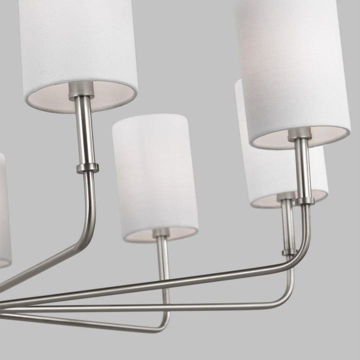 Visual Comfort Studio Canada - 3109309-962 - Nine Light Chandelier - Foxdale - Brushed Nickel