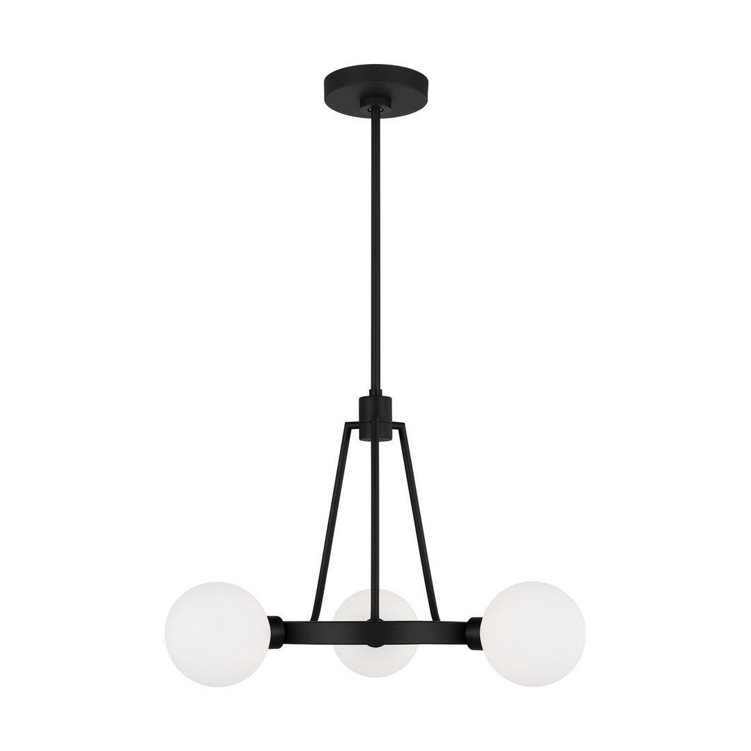 Clybourn Three Light Chandelier in Midnight Black - available from The Lighting Shoppe, trusted by Canadian homeowners