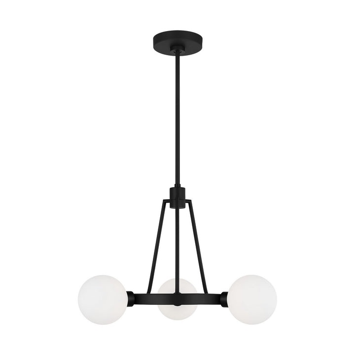Clybourn Three Light Chandelier in Midnight Black - available from The Lighting Shoppe, trusted by Canadian homeowners