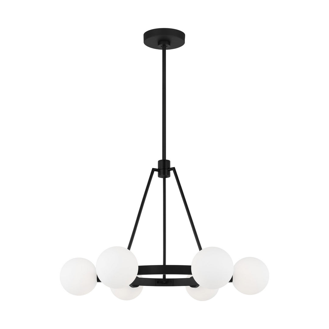 Clybourn Six Light Chandelier in Midnight Black - available from The Lighting Shoppe, trusted by Canadian homeowners