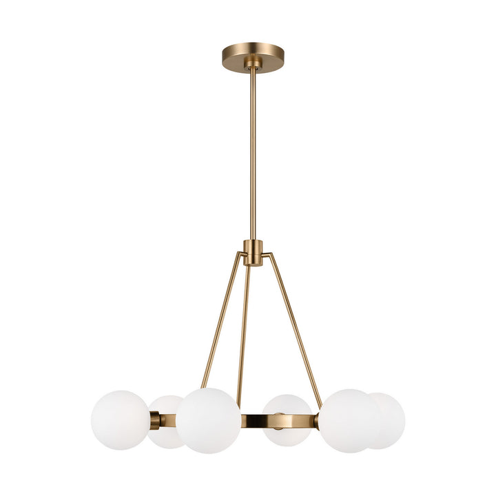Visual Comfort Studio Canada - 3161606-848 - Six Light Chandelier - Clybourn - Satin Brass