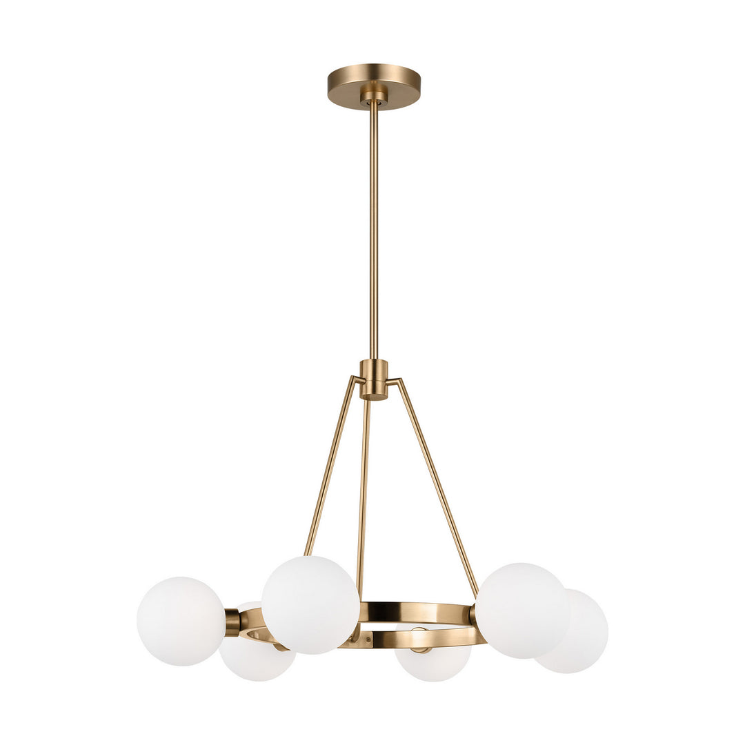Visual Comfort Studio Canada - 3161606-848 - Six Light Chandelier - Clybourn - Satin Brass