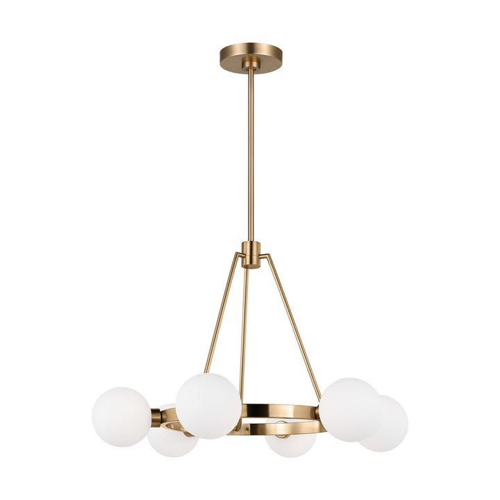 Visual Comfort Studio Canada - 3161606-848 - Six Light Chandelier - Clybourn - Satin Brass