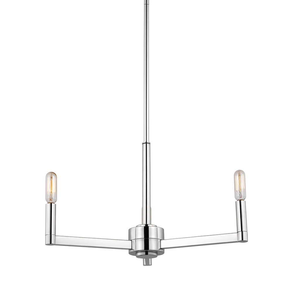 Visual Comfort Studio Canada - 3164203-05 - Three Light Chandelier - Fullton - Chrome