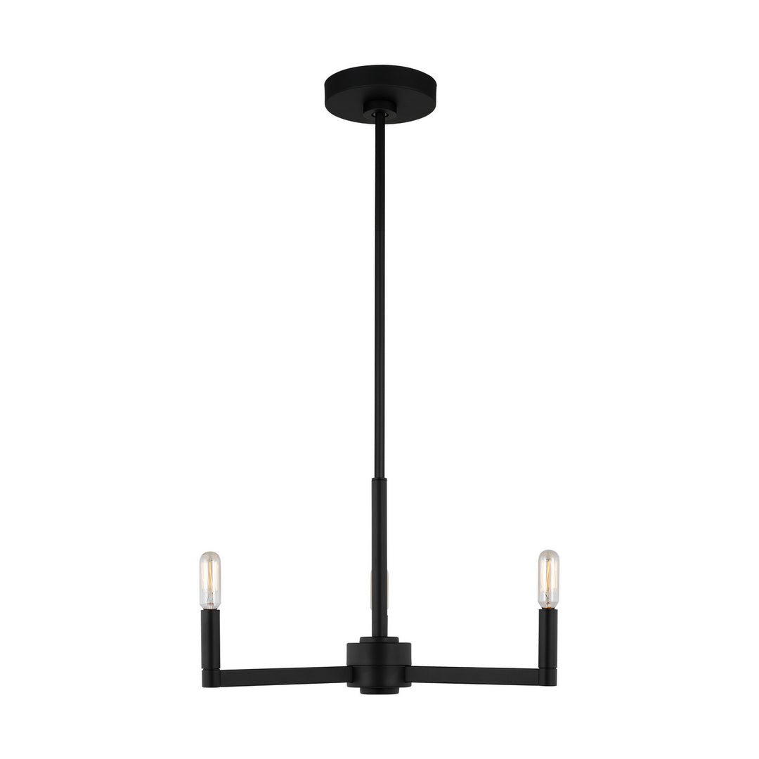 Fullton Three Light Chandelier in Midnight Black - available from The Lighting Shoppe, trusted by Canadian homeowners