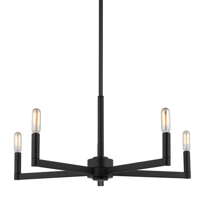 Visual Comfort Studio Canada - 3164205-112 - Five Light Chandelier - Fullton - Midnight Black